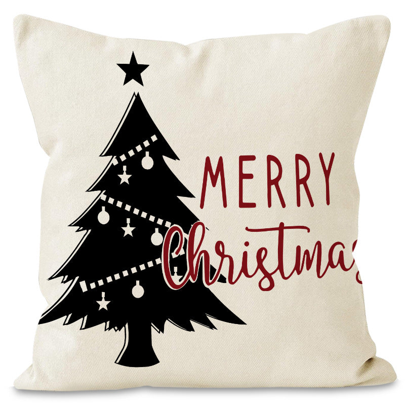 Christmas Tree & Snowflake Cushion Cover (45 x 45 cm)