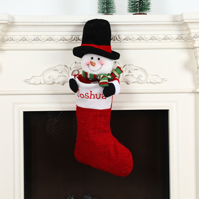 3D Hugging Character Christmas Stocking (56 cm) – image 7