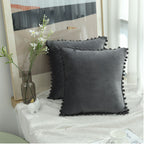 Velvet Pom-Pom Cushion Cover – image 14