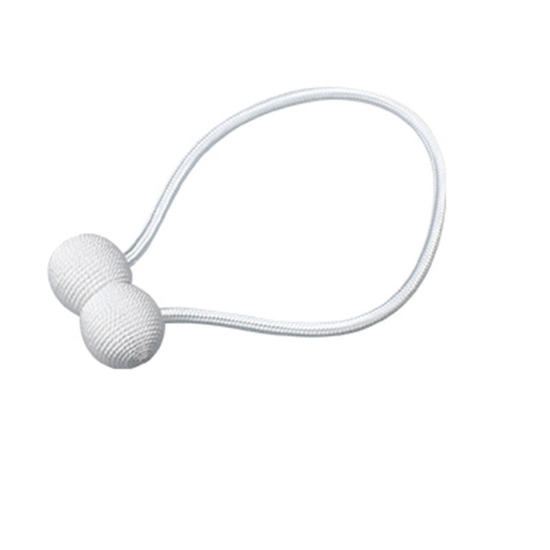Magnetic Curtain Tiebacks – White
