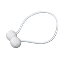 Magnetic Curtain Tiebacks – White