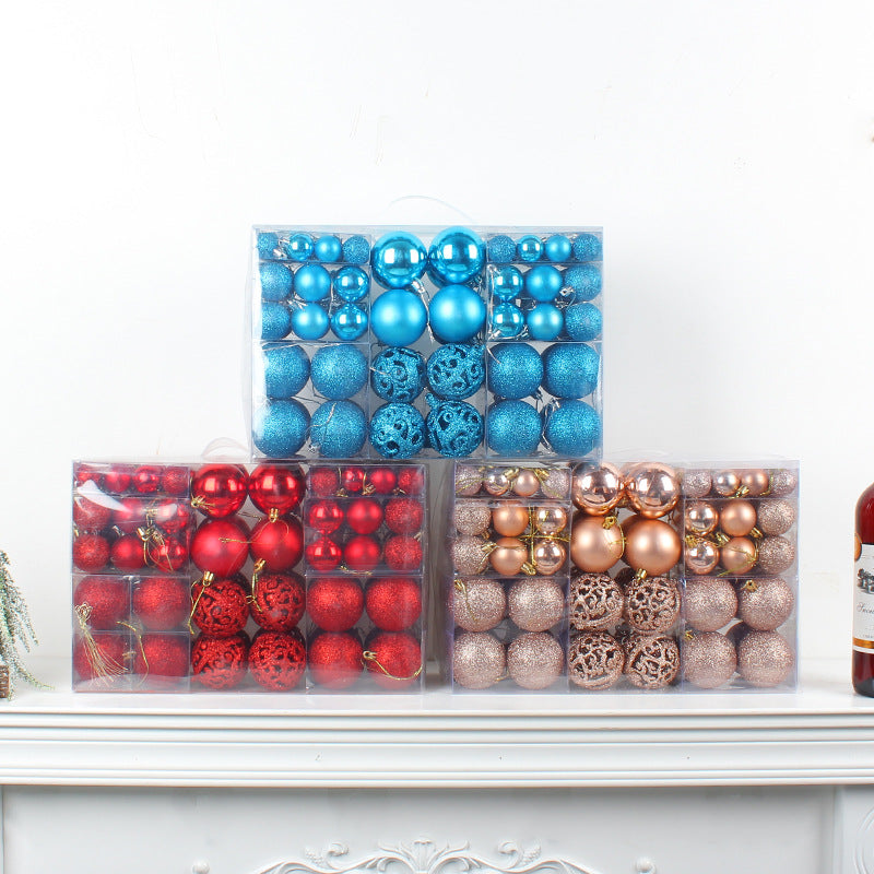 Christmas Bauble Mega Set – 100 Piece Gift Box (3, 4 & 6 cm)