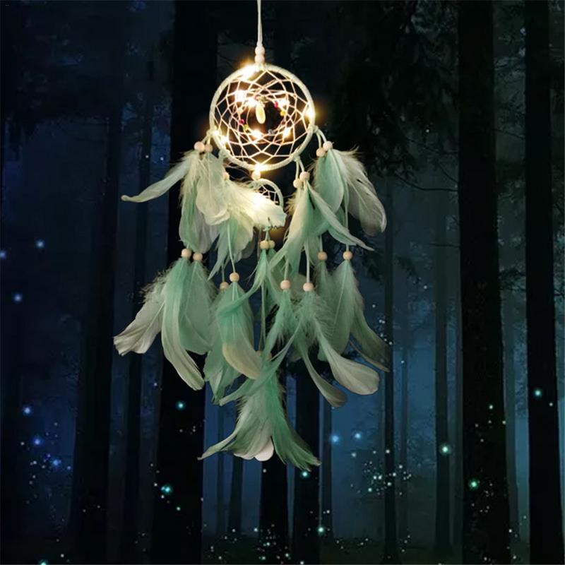 LED Light-Up Feather Dream Catcher