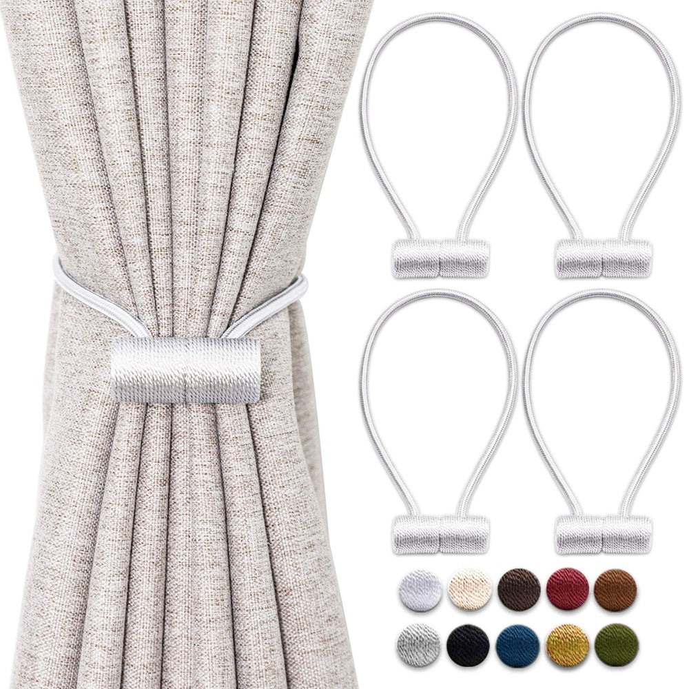 Magnetic Curtain Strap Tiebacks – Fabric Wrapped – image 4
