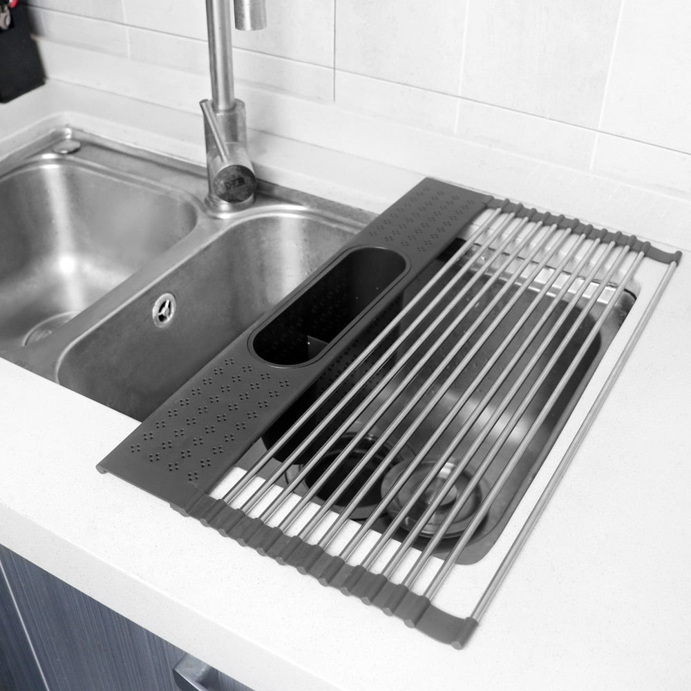Roll-Up Over-Sink Dish Drying Rack – image 3