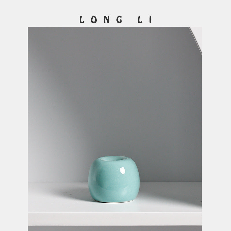 Mini Round Ceramic Bud Vase