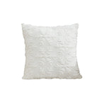 Christmas Tree Faux Fur Cushion Cover – White (45 x 45 cm)