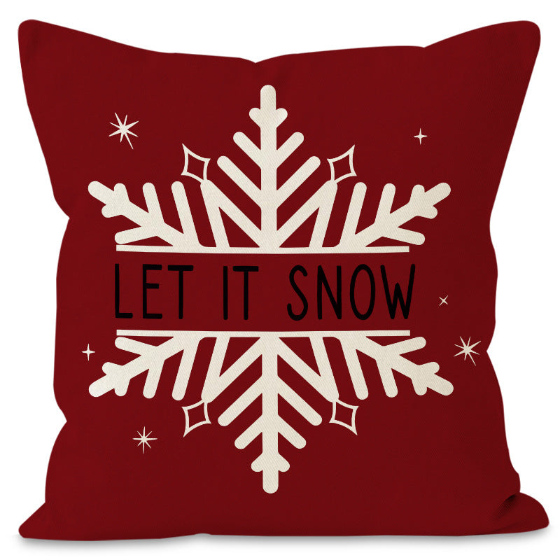 Christmas Tree & Snowflake Cushion Cover (45 x 45 cm)