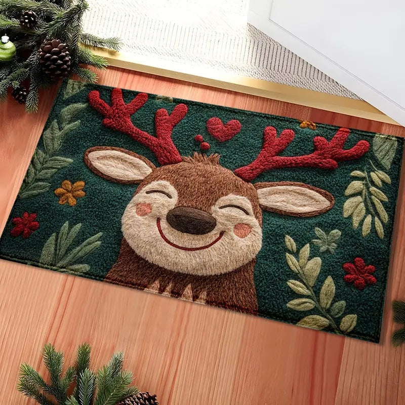 Christmas Doormat – Woodland Reindeer