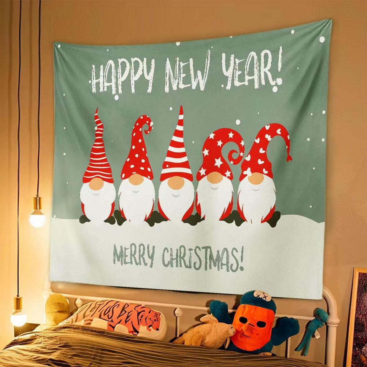 Christmas Wall Tapestry – Festive Hanging Backdrop (98 x 68 cm)