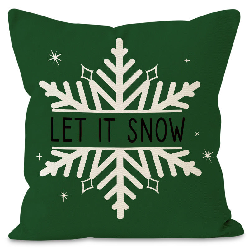 Christmas Tree & Snowflake Cushion Cover (45 x 45 cm)