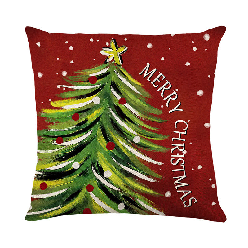 Christmas Cushion Cover – Printed Festive Design (45 x 45 cm)