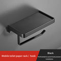 Wall-Mounted Toilet Roll Holder with Shelf – image 14