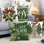 Green Christmas Cushion Cover (45 x 45 cm) – image 3