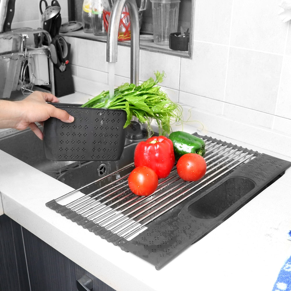 Roll-Up Over-Sink Dish Drying Rack – image 2