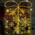 Gold Christmas Window Stickers – Gift Box