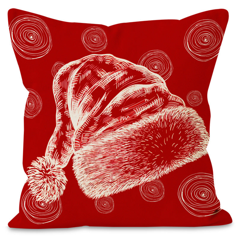 Santa Hat & Christmas Tree Cushion Cover (45 x 45 cm) – image 8