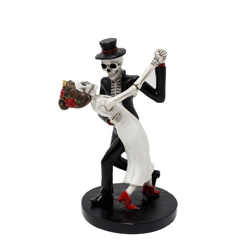 Skeleton Halloween Ornament – Resin Tabletop Decoration (12.5 cm)