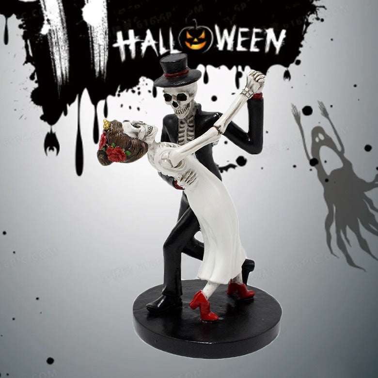 Skeleton Halloween Ornament – Resin Tabletop Decoration (12.5 cm)