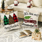 Buffalo Plaid Christmas Cushion Cover (45 x 45 cm) – image 3