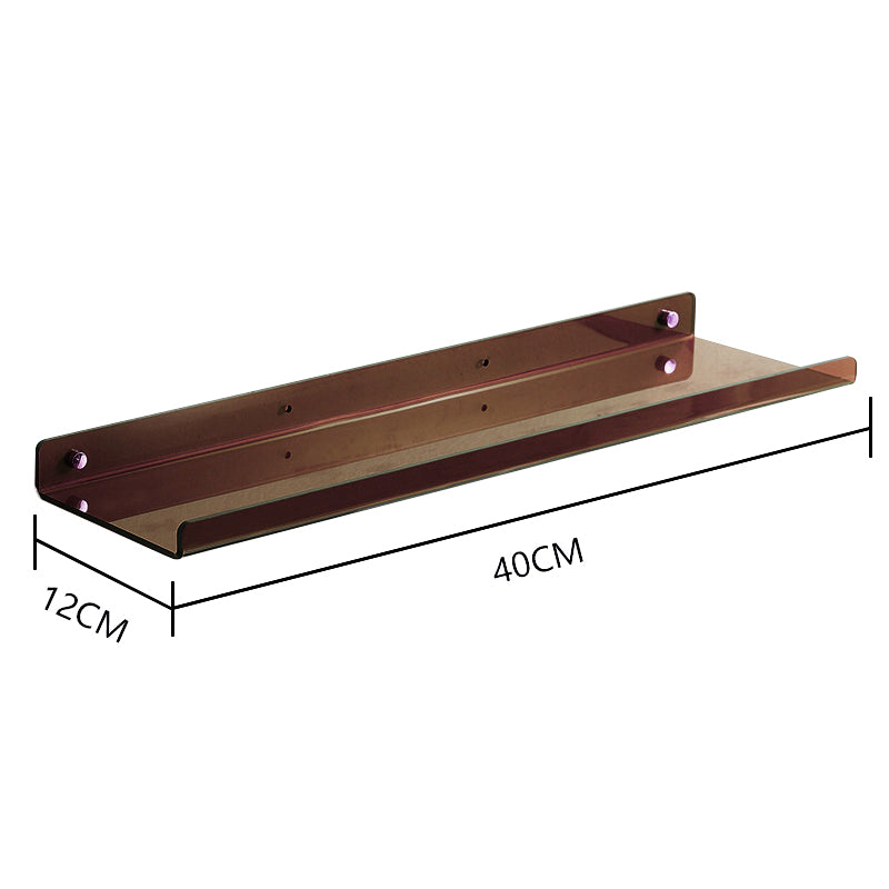 Acrylic Wall-Mounted Bathroom Shelf – 40cm – image 4