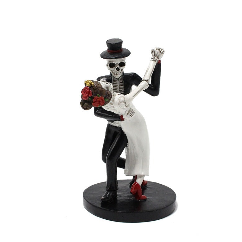 Skeleton Halloween Ornament – Resin Tabletop Decoration (12.5 cm)