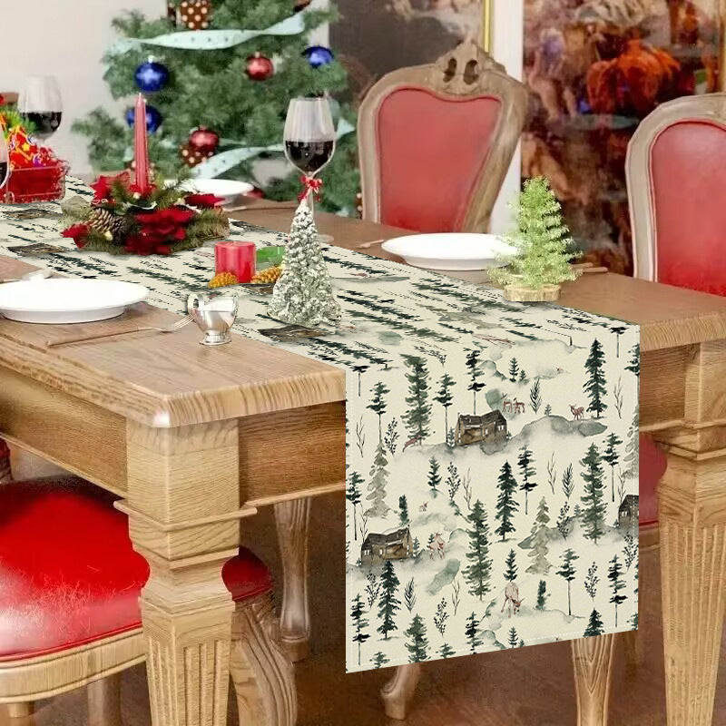 Reindeer Christmas Table Runner (33 x 183 cm)