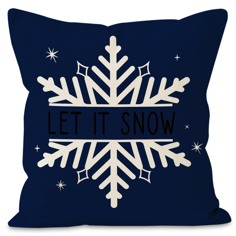 Christmas Tree & Snowflake Cushion Cover (45 x 45 cm)
