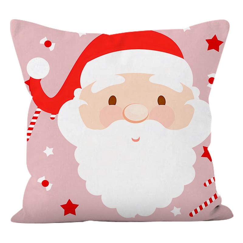 Super Soft Cartoon Santa Cushion Cover (45 x 45 cm)