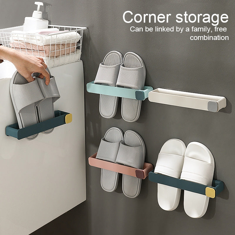 Wall-Mounted Shoe & Slipper Rack