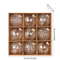 Painted Clear Christmas Bauble Gift Box – 9 x 8 cm