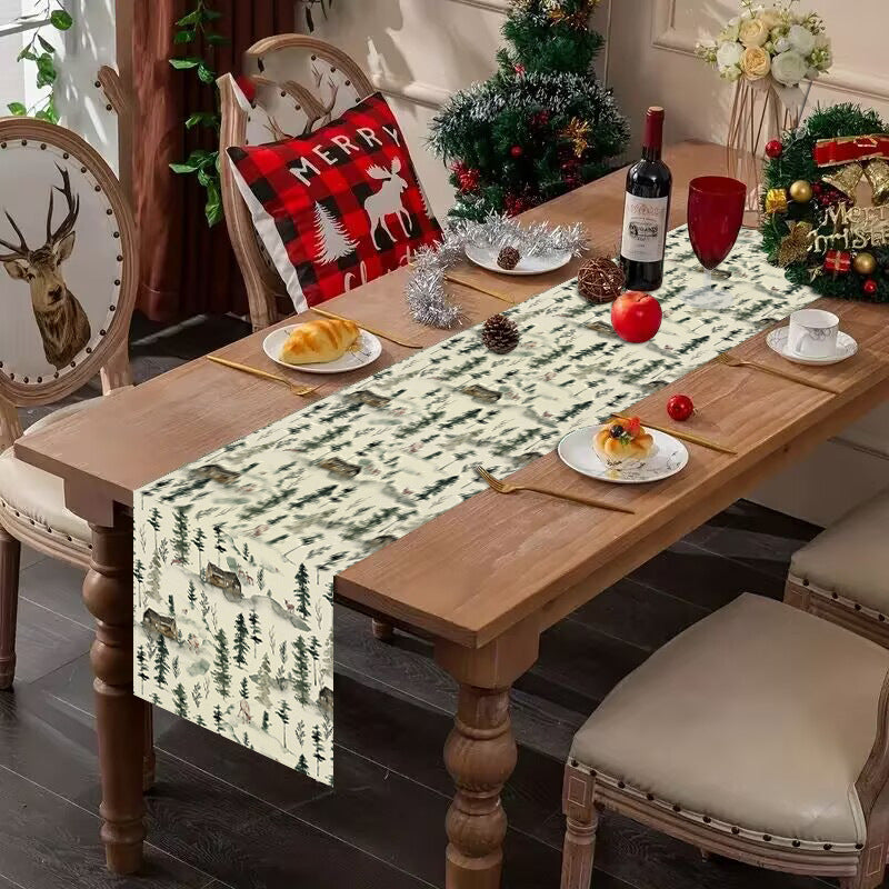 Reindeer Christmas Table Runner (33 x 183 cm)