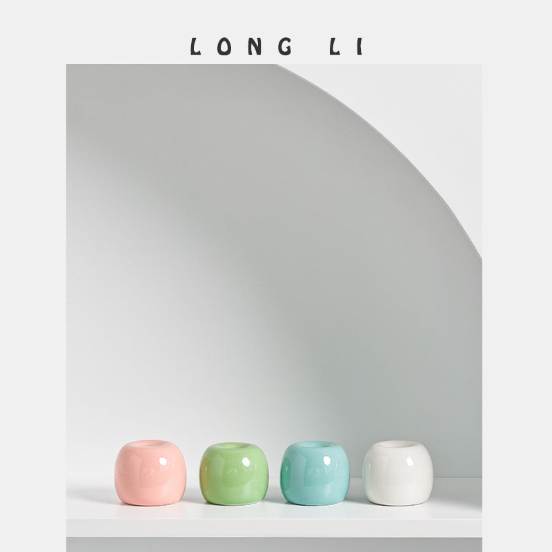 Mini Round Ceramic Bud Vase