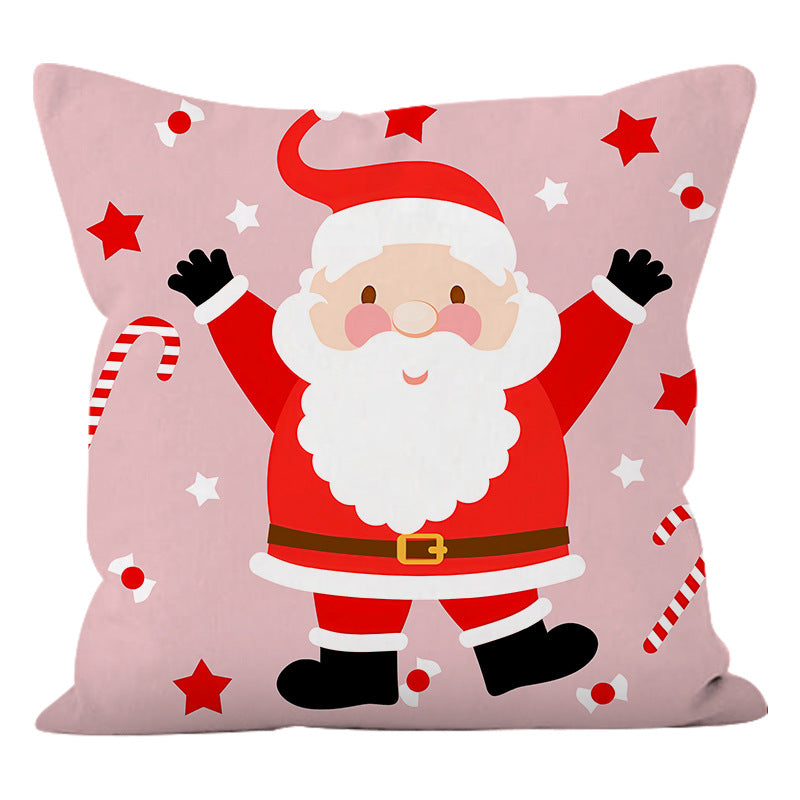 Super Soft Cartoon Santa Cushion Cover (45 x 45 cm) – image 7