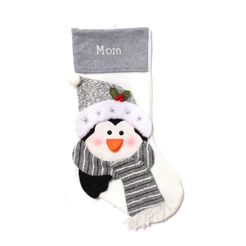 Pet Christmas Stocking – Penguin, Dog or Cat (40 x 27 cm)