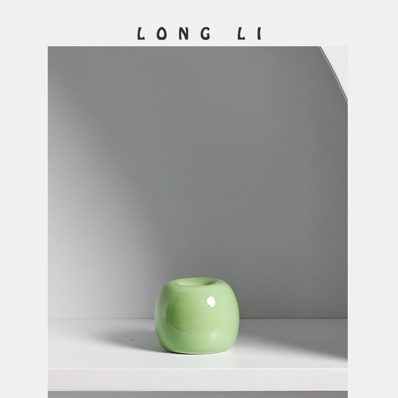 Mini Round Ceramic Bud Vase