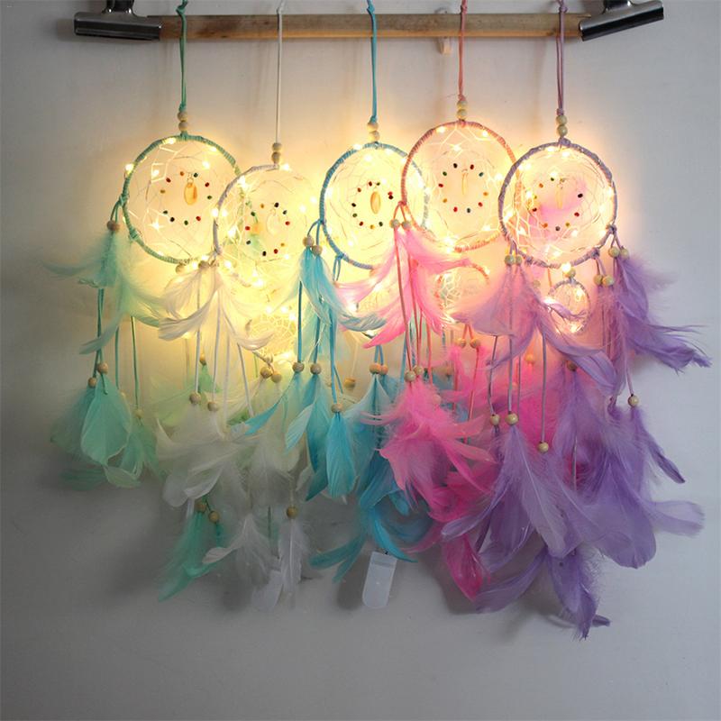 LED Light-Up Feather Dream Catcher