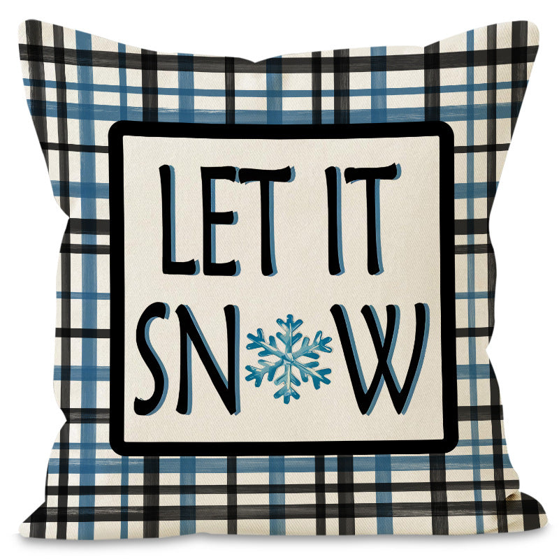 Christmas Tree Check Cushion Cover (45 x 45 cm)