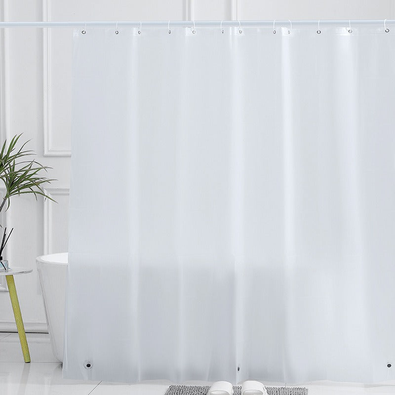 White shower curtain liner