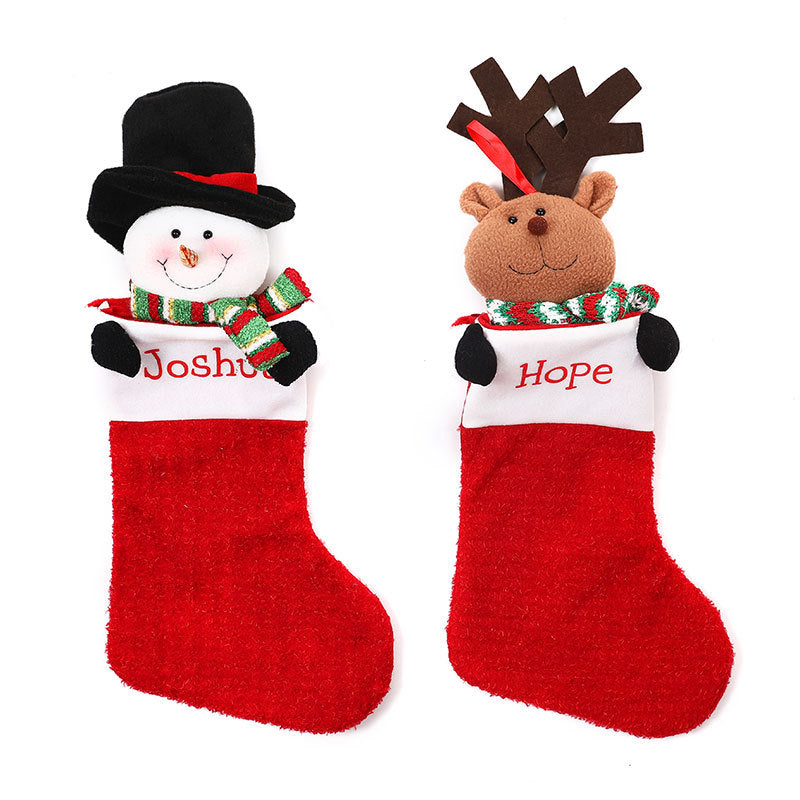 3D Hugging Character Christmas Stocking (56 cm)
