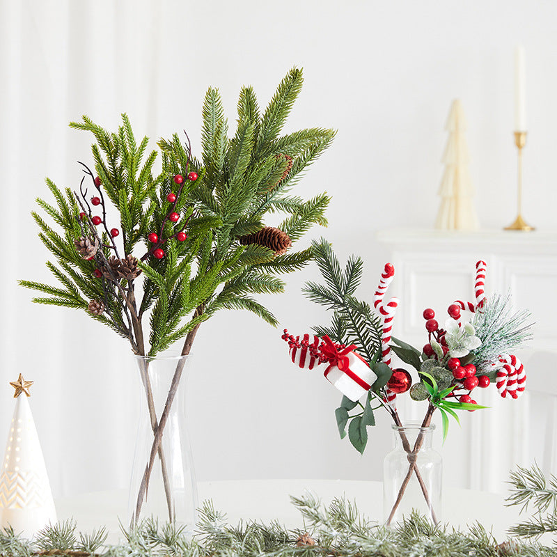Artificial Christmas Pine & Berry Branches – image 4