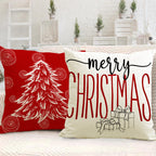 Santa Hat & Christmas Tree Cushion Cover (45 x 45 cm) – image 4