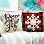 Red Plaid Christmas Cushion Cover (45 x 45 cm) – image 3