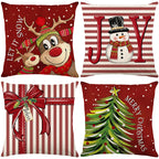 Christmas Cushion Cover – Printed Festive Design (45 x 45 cm)