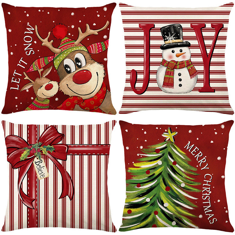 Christmas Cushion Cover – Printed Festive Design (45 x 45 cm)
