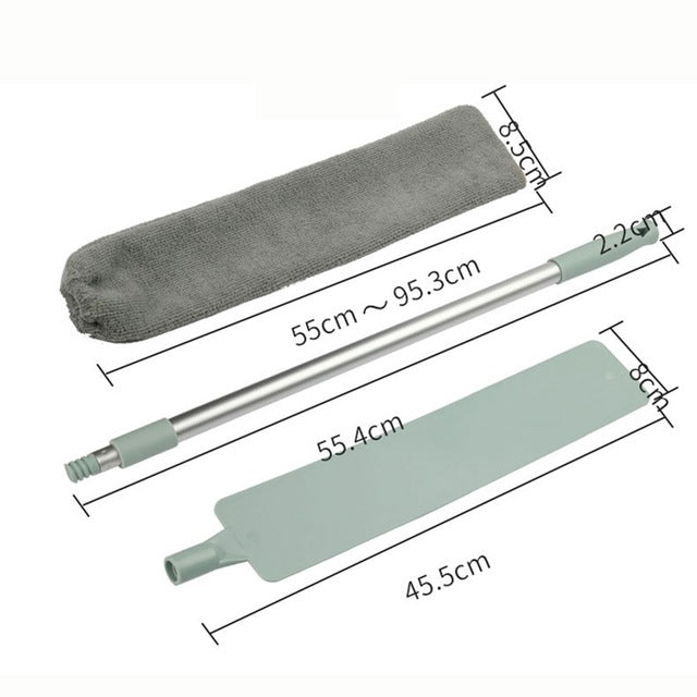 Extendable Under-Bed Duster – Washable Microfibre, 55–95 cm