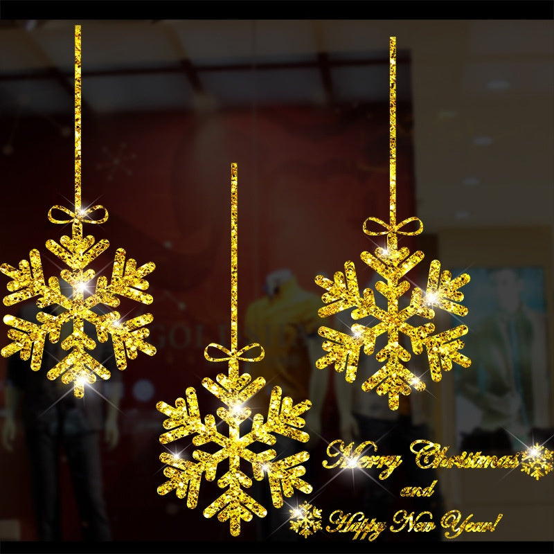 Gold Christmas Window Stickers – image 3