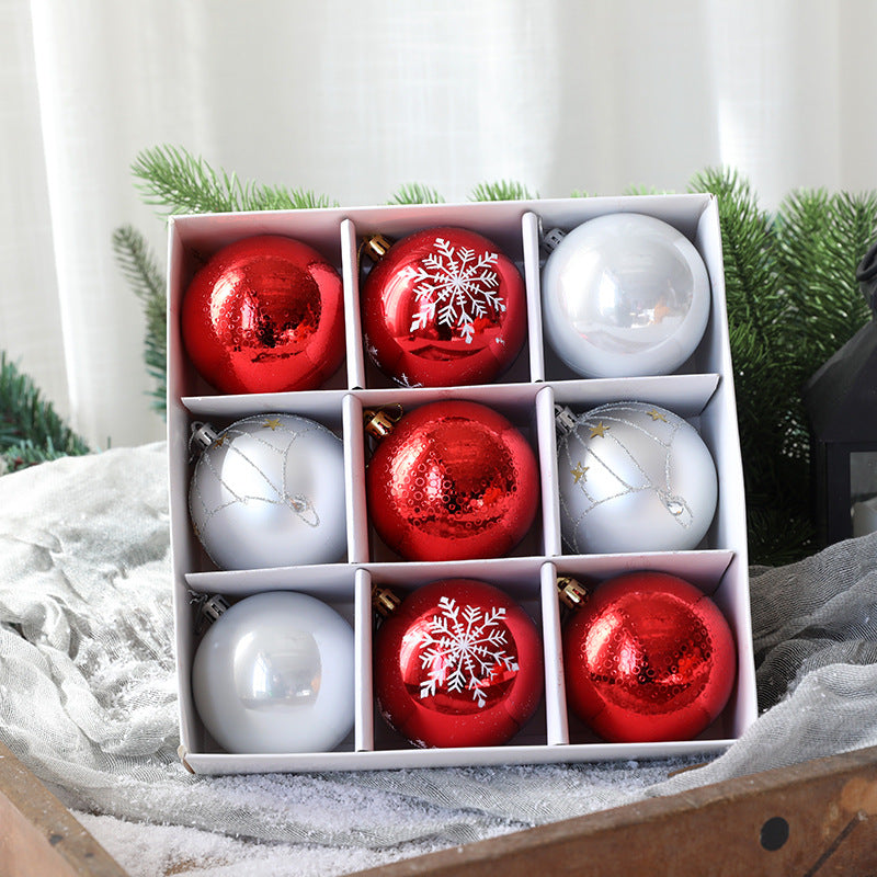 Hand-Painted Christmas Bauble Gift Box – Set of 9