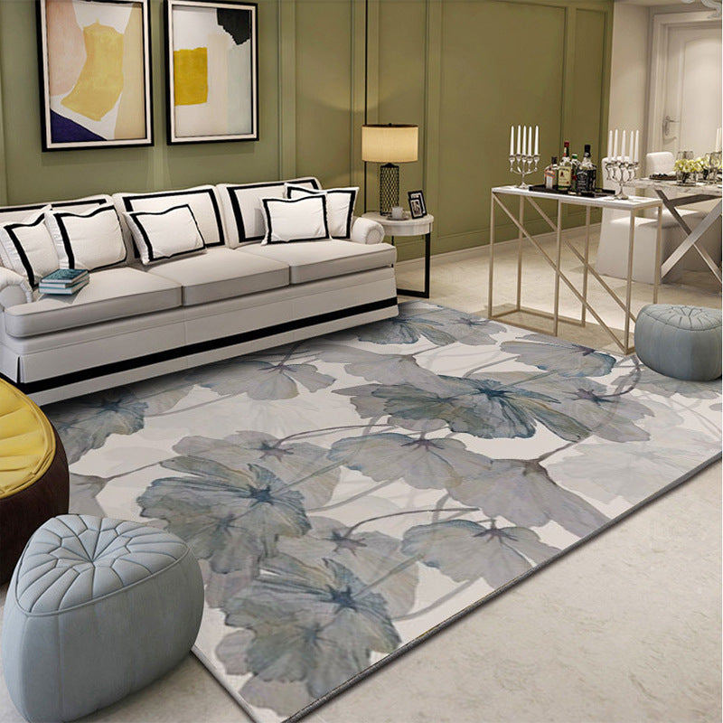 Abstract Flower Print Rug – Soft Non-Slip Area Rug