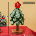 Wooden Christmas Tree Coaster Set – Stackable Trivet & Festive Table Decoration
